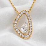 Moissanite Pendant with Chain