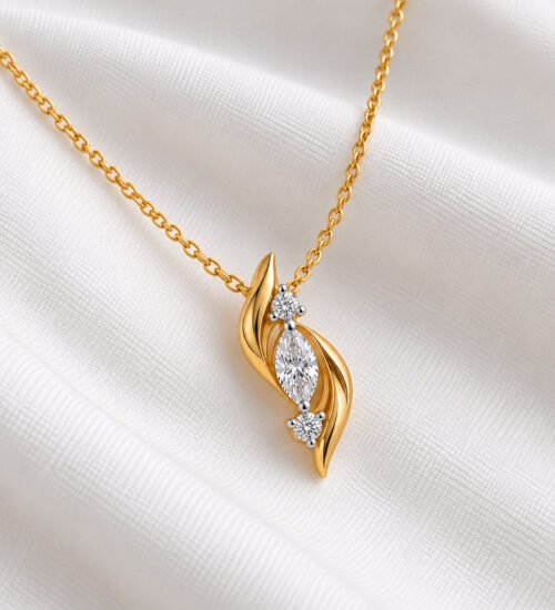 Moissanite Pendant Set