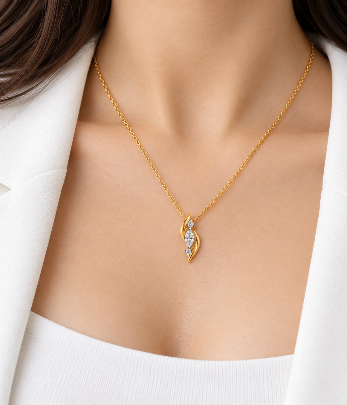 Moissanite Pendant Set - Image 8