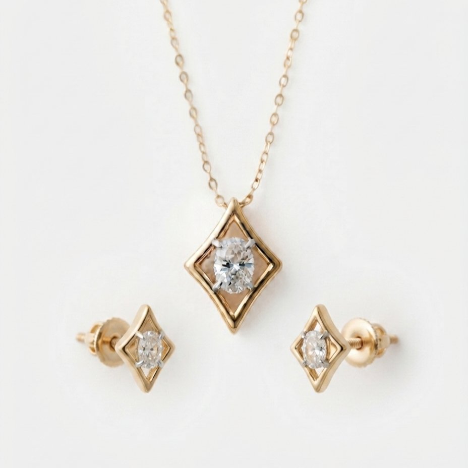 Moissanite Pendant Set - Image 8