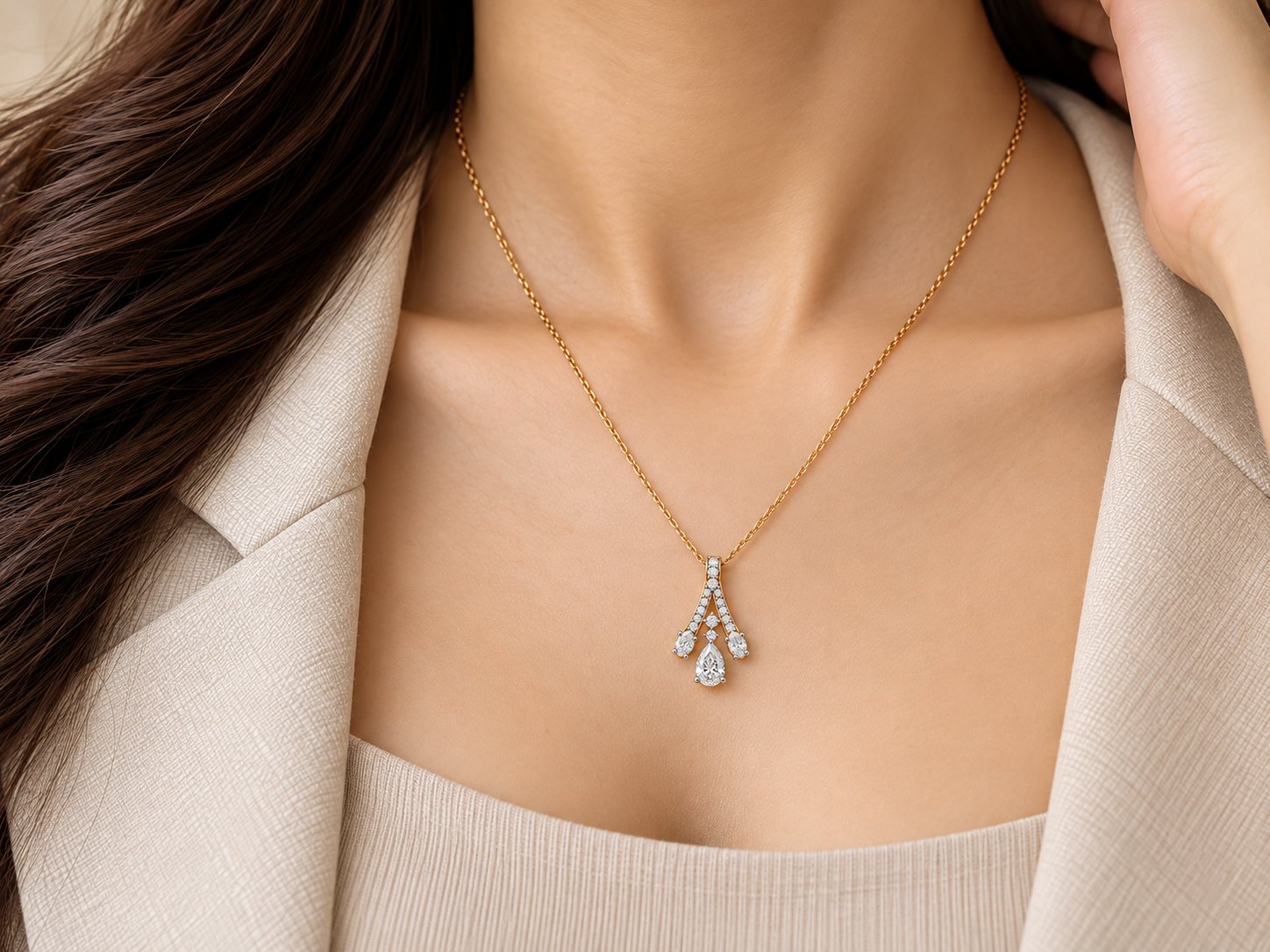 Moissanite Pendant - Image 2
