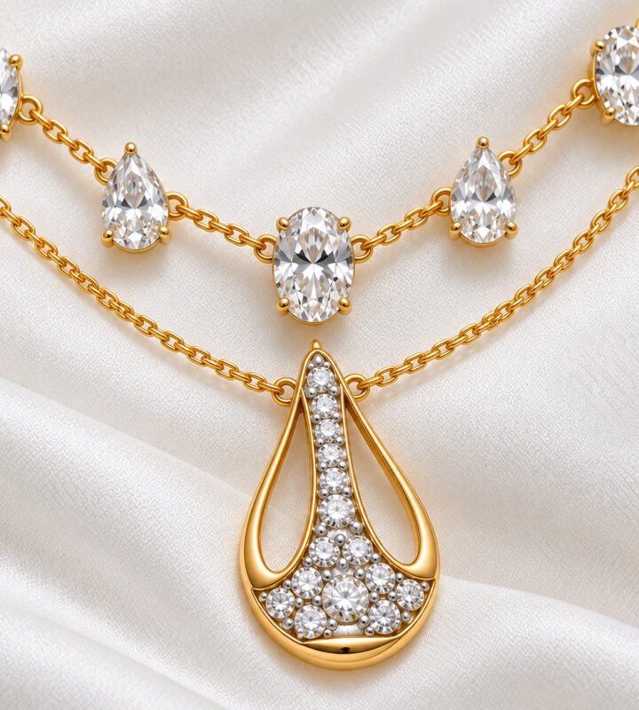 Moissanite Pendant Necklace